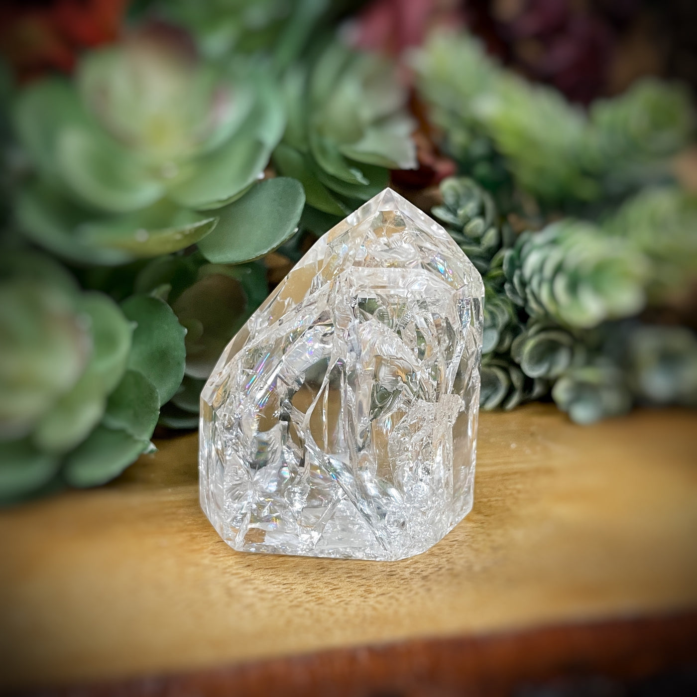 Crackle Quartz - Point, Tower, Obelisk - c189 - 2.1"