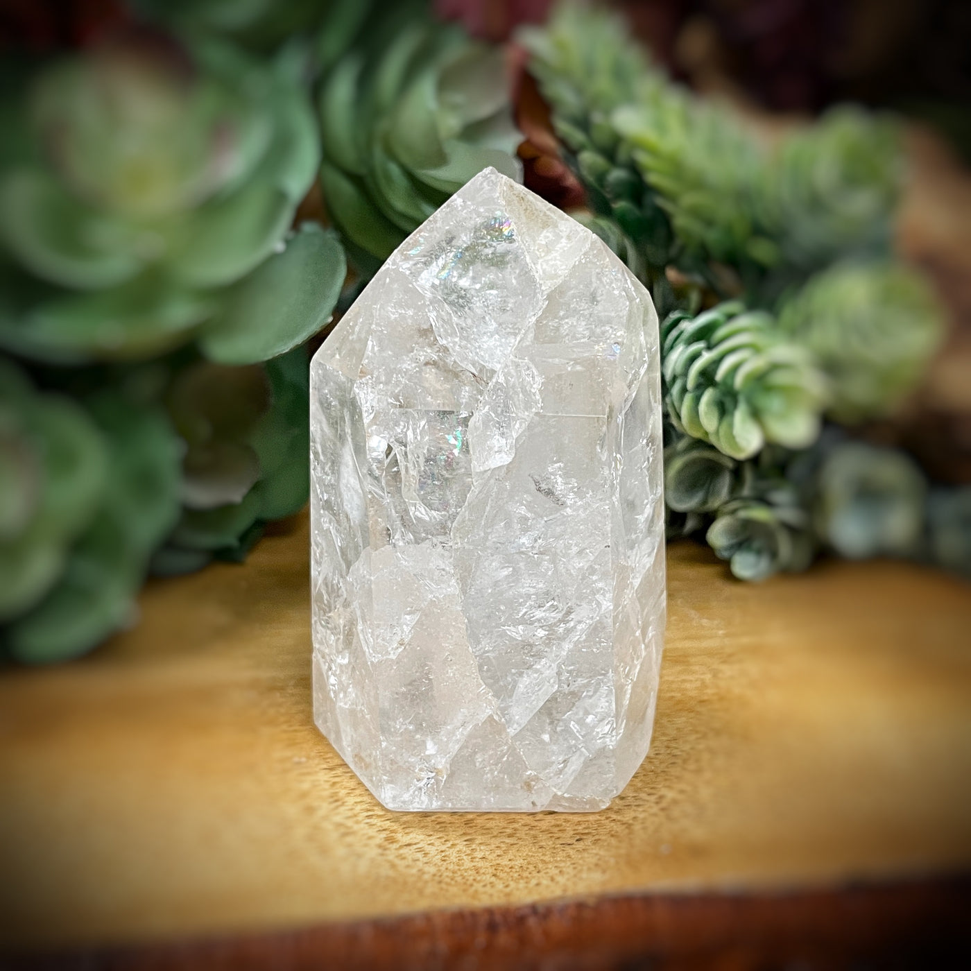 Crackle Quartz - Point, Tower, Obelisk - c217 - 2.6"