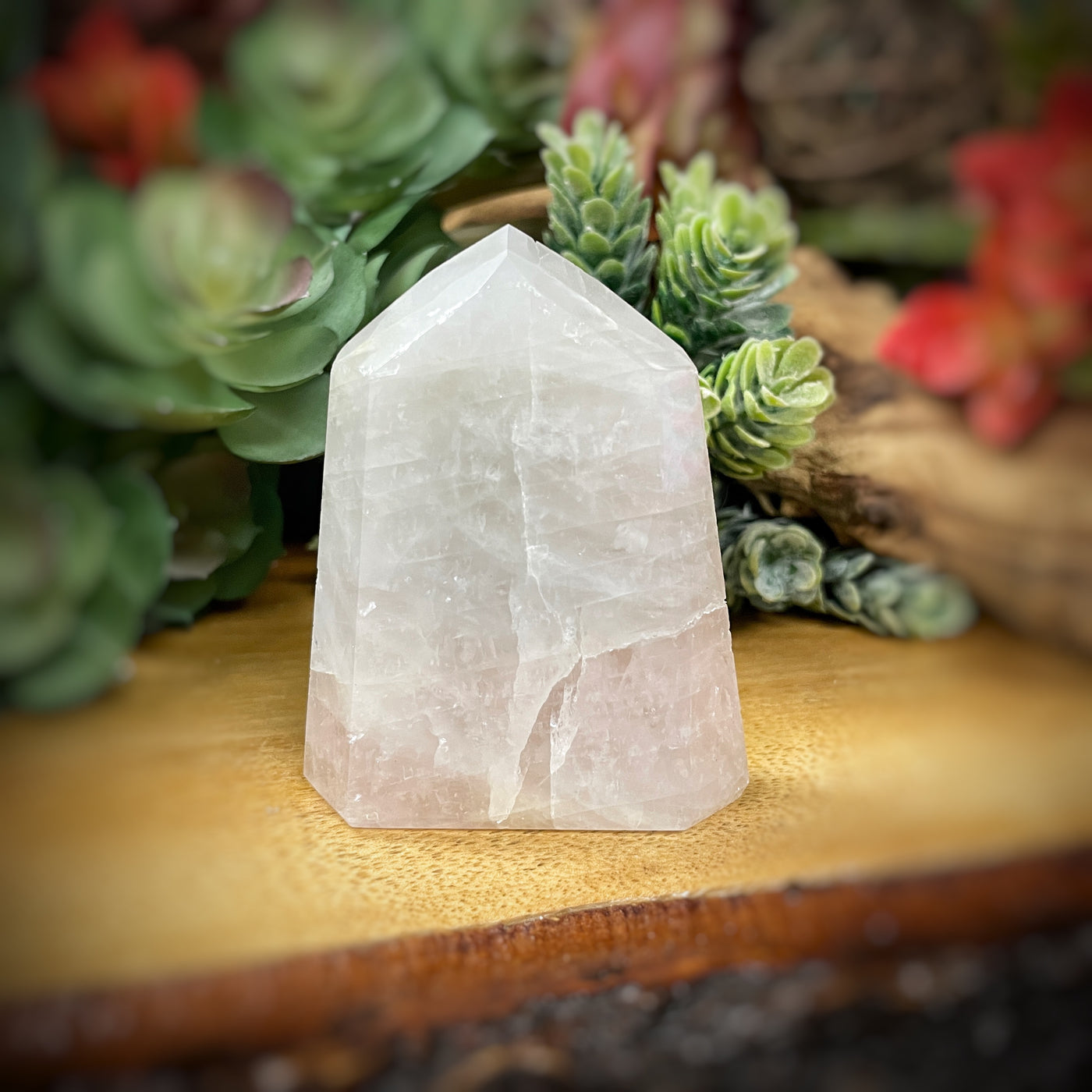 Rose Quartz - Point, Tower, Obelisk - b901 - 2.7"