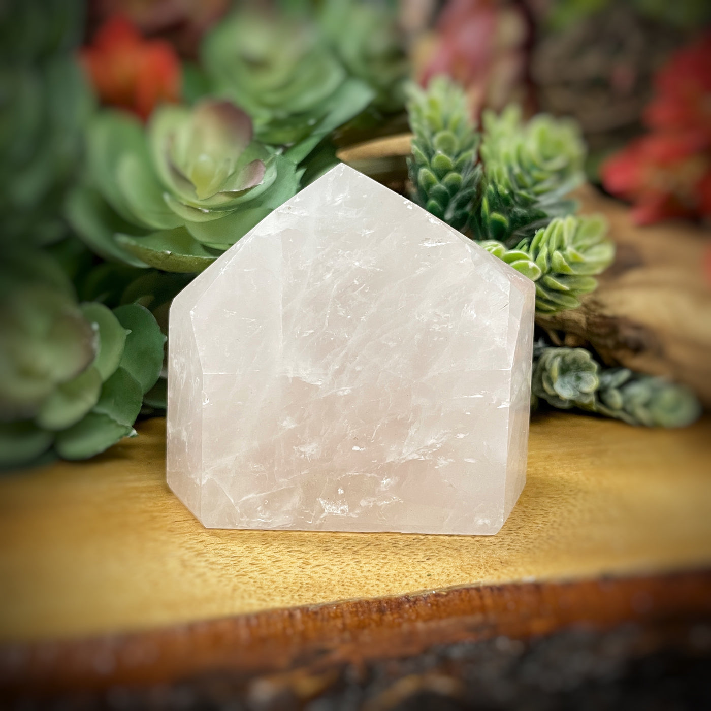 Rose Quartz - Point, Tower, Obelisk - b856 - 2.5"