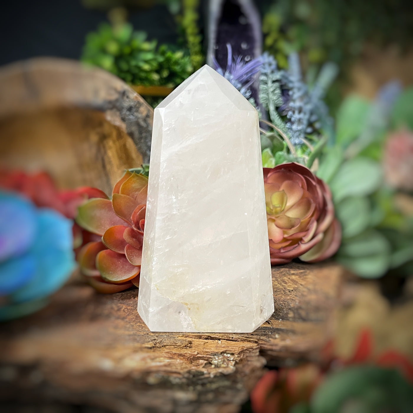 Rose Quartz - Point, Tower, Obelisk - b849 - 3.9"