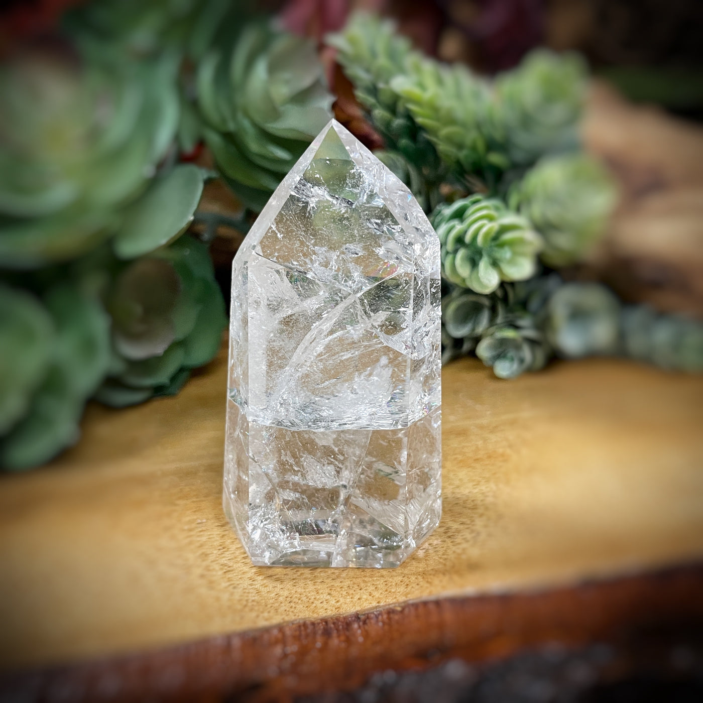 Crackle Quartz - Point, Tower, Obelisk - c144 - 2.5"