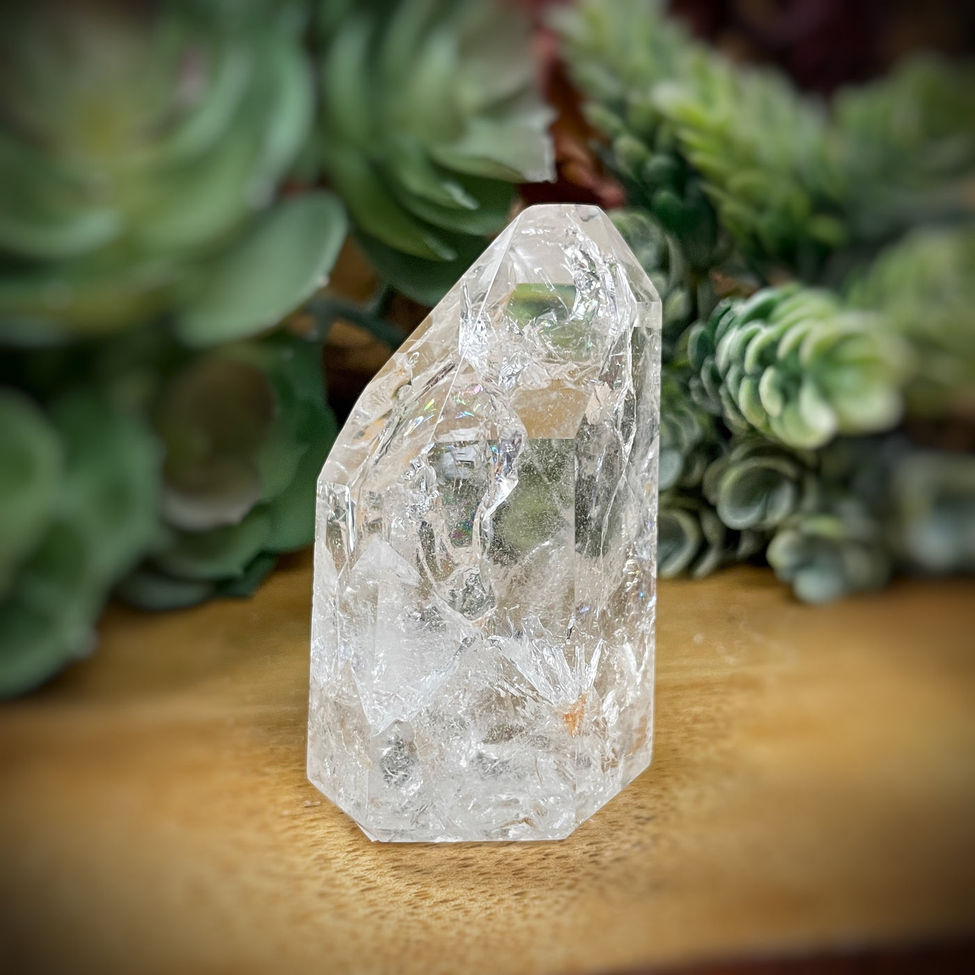 Crackle Quartz - Point, Tower, Obelisk - c151 - 2.1"