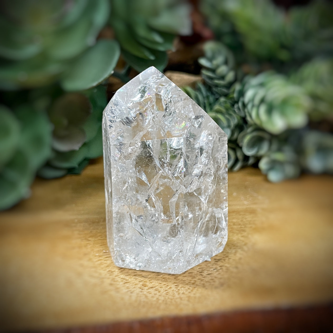 Crackle Quartz - Point, Tower, Obelisk - c153 - 2"