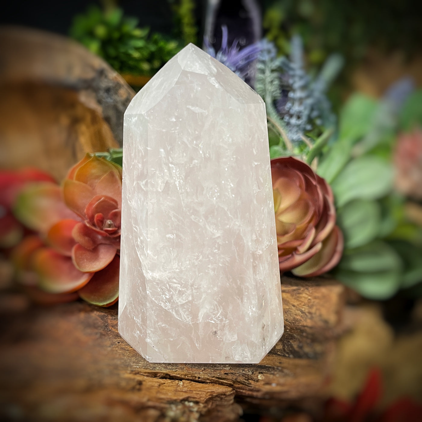 Rose Quartz - Point, Tower, Obelisk - b847 - 3.5"