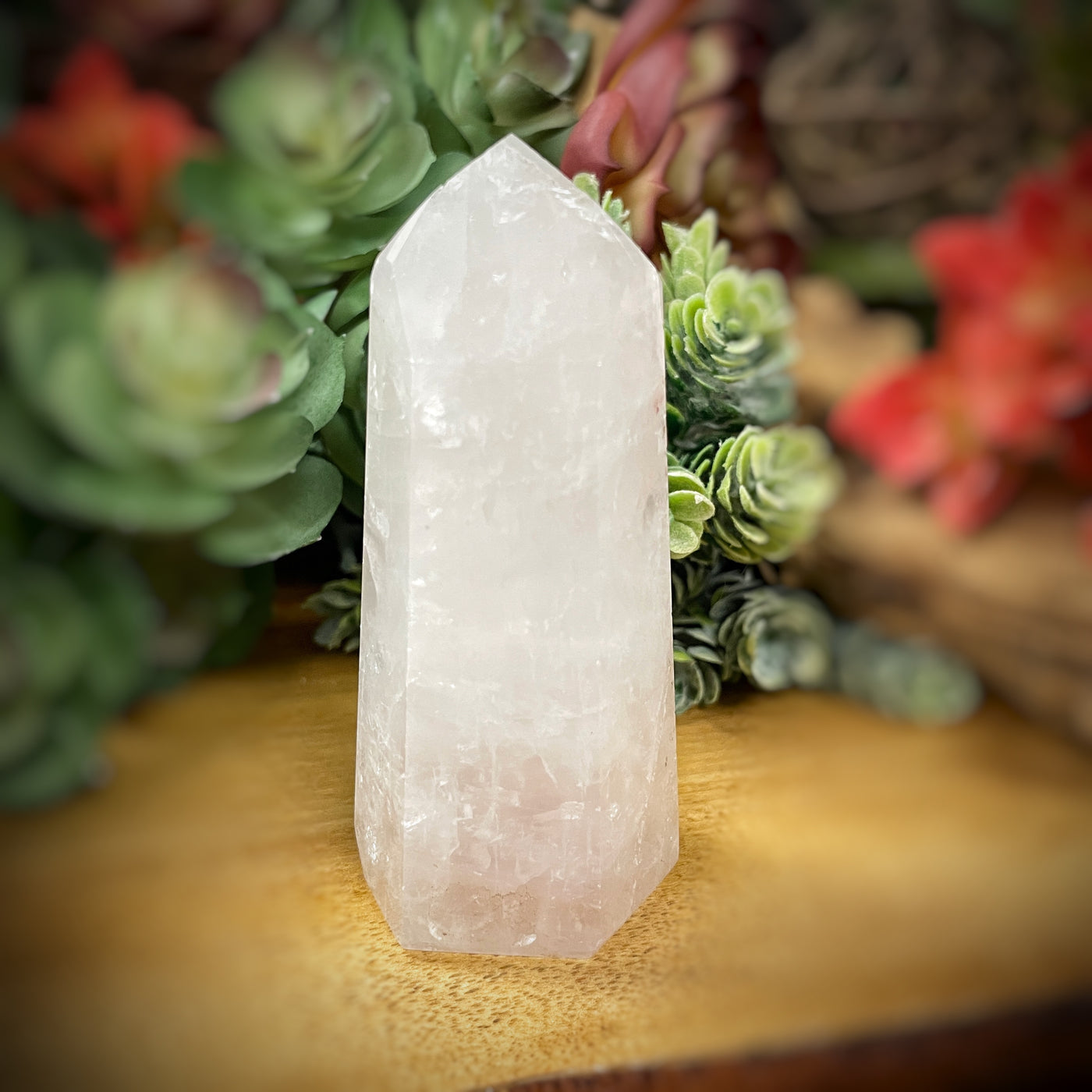 Rose Quartz - Point, Tower, Obelisk - b883 - 3.6"