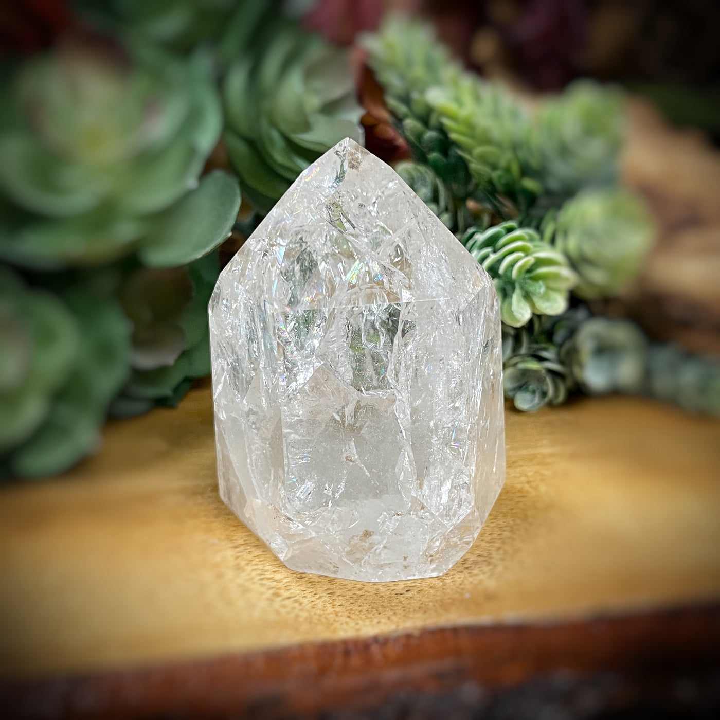 Crackle Quartz - Point, Tower, Obelisk - c224 - 2.5"
