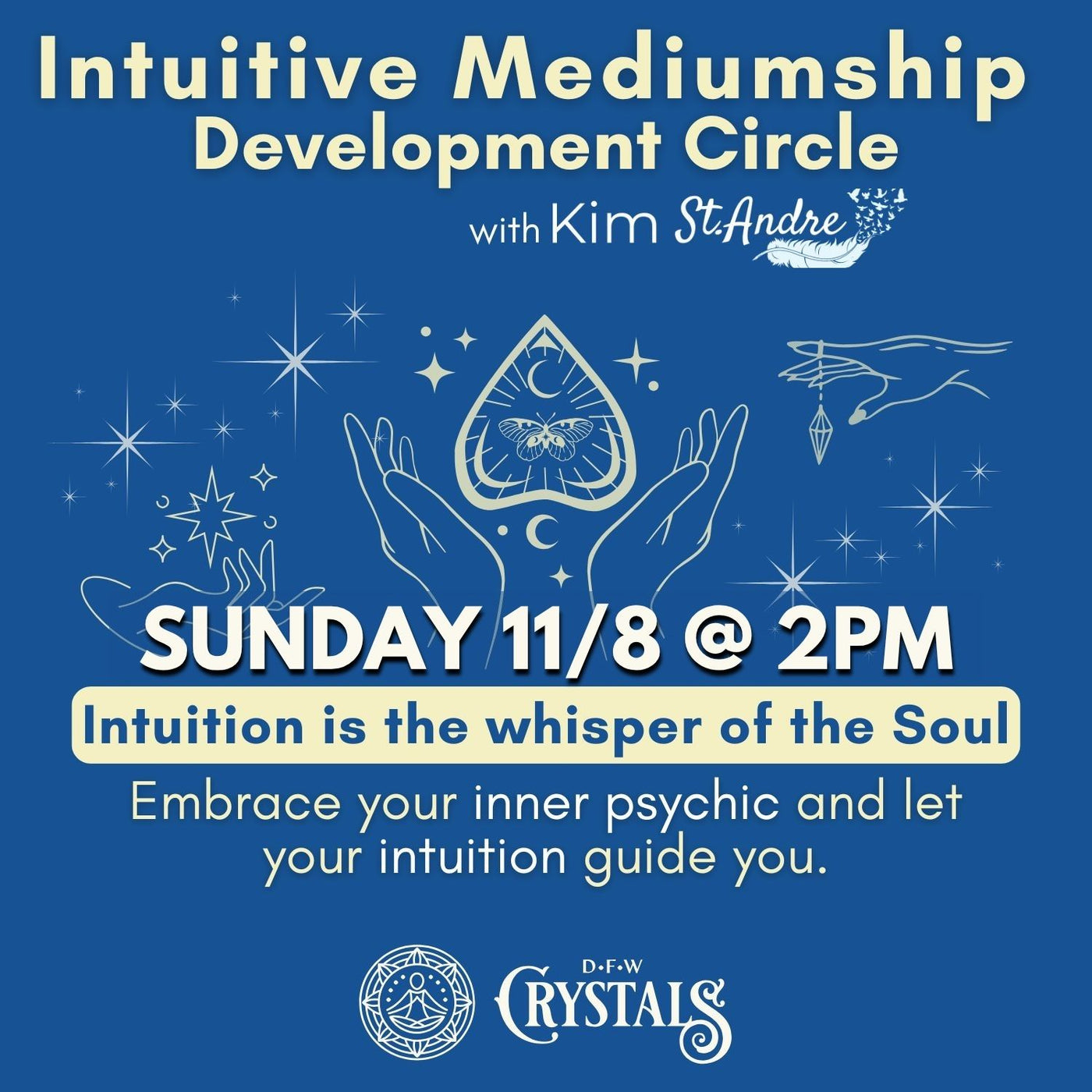 Intuitive Mediumship Development Circle - Nov 8 - 2pm