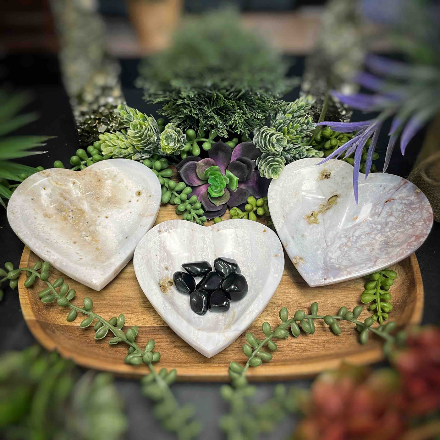 Ocean Jasper - Hearts - 4.3" - 4.75"