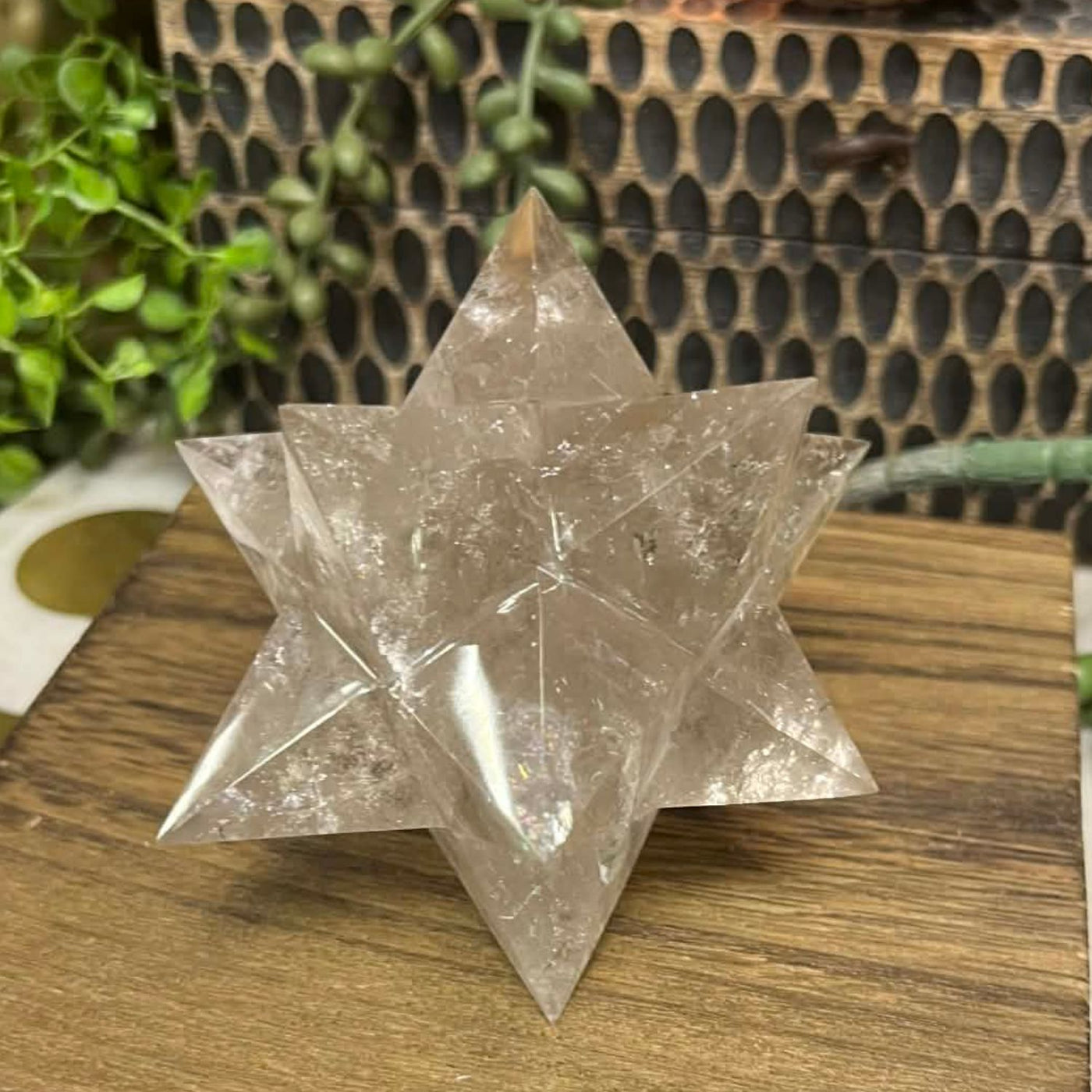 Smoky Quartz - Stellated Dodecahedron