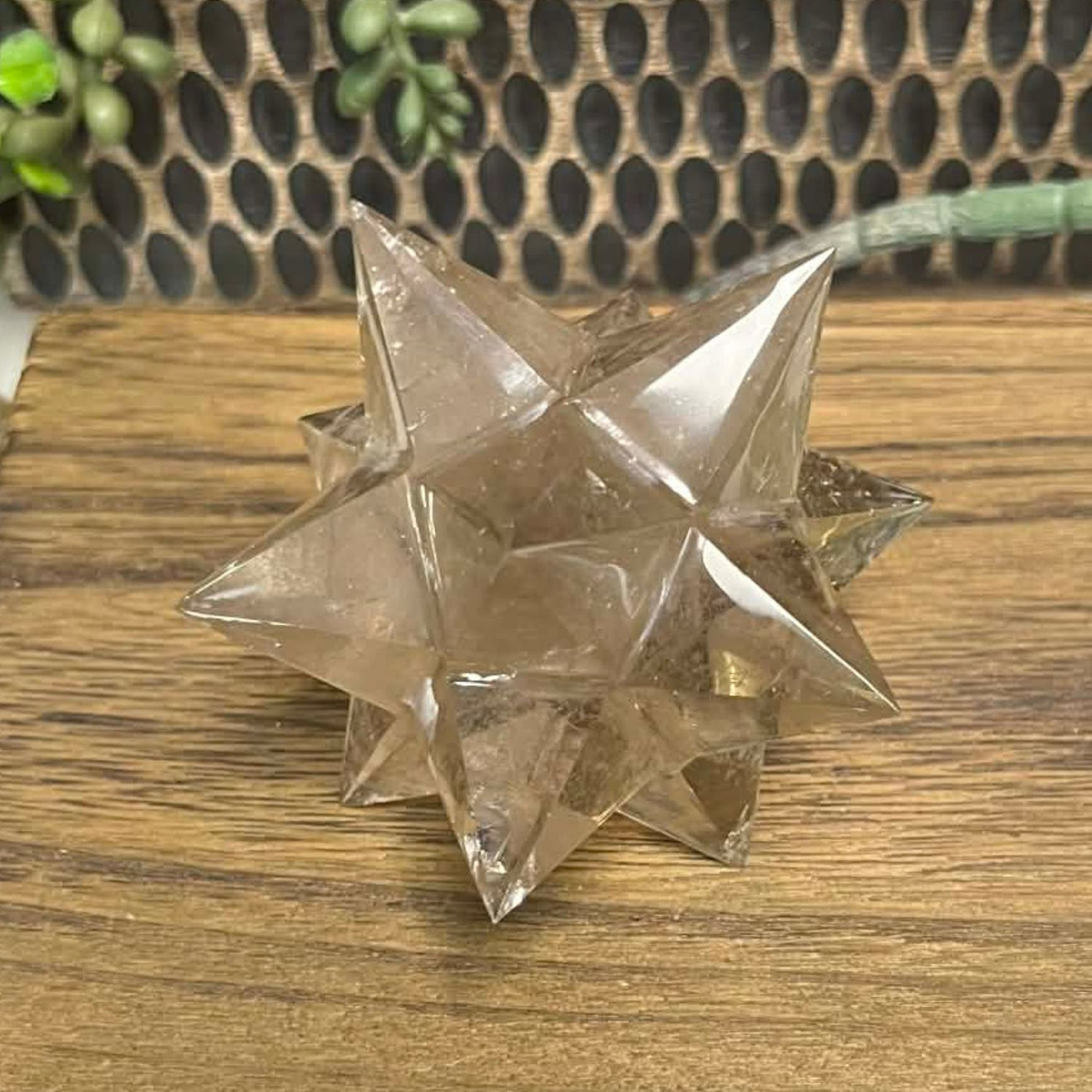 Smoky Quartz - Stellated Dodecahedron