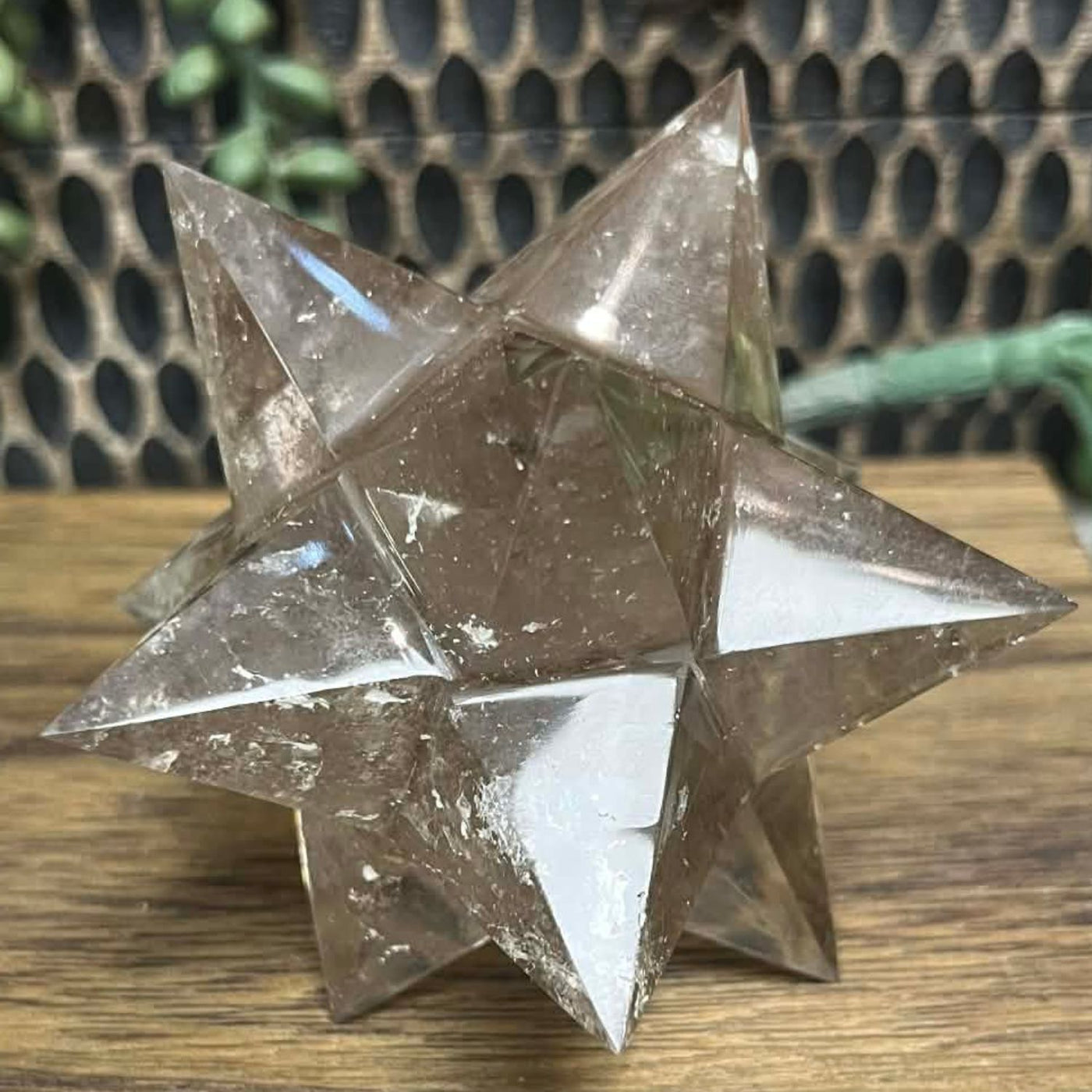 Smoky Quartz - Stellated Dodecahedron