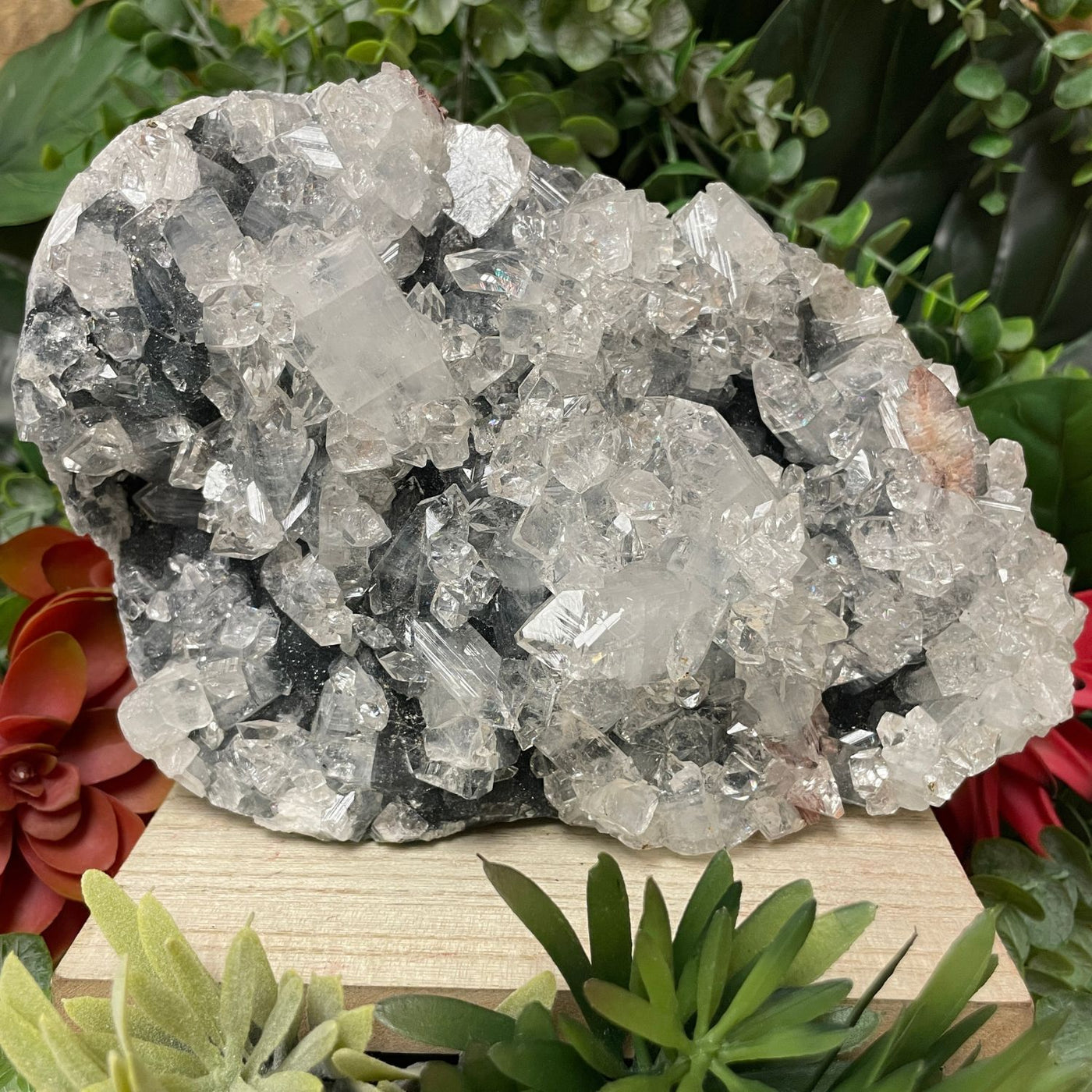 Apophyllite - Grey - Cluster