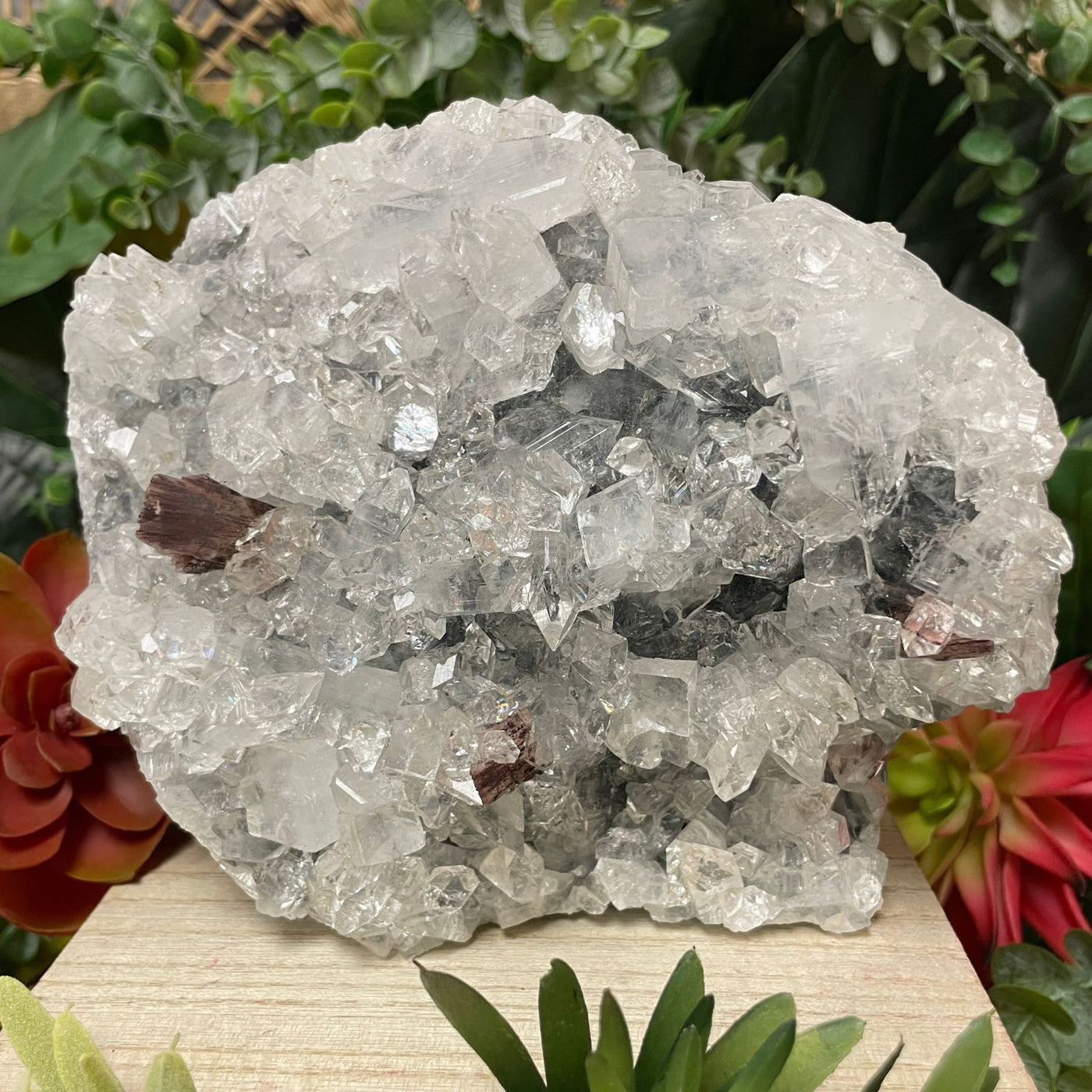 Apophyllite - Grey - Cluster