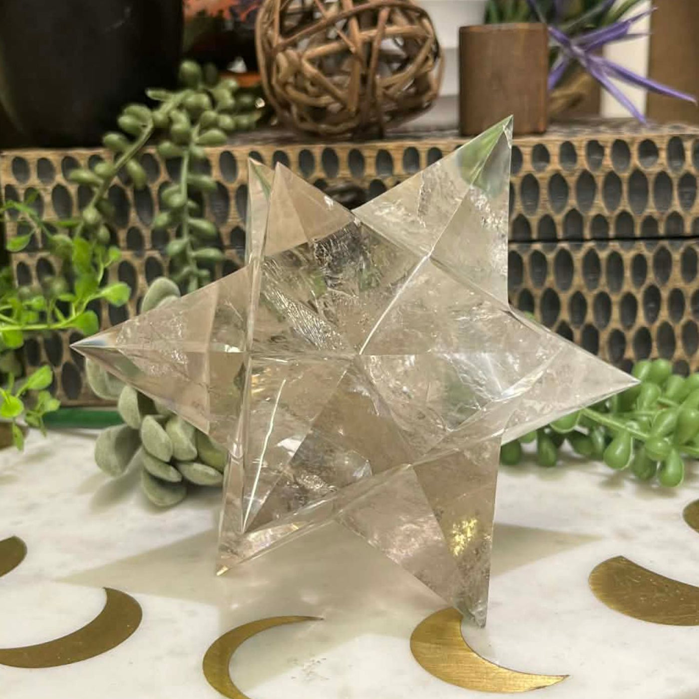 Smoky Quartz - Stellated Dodecahedron