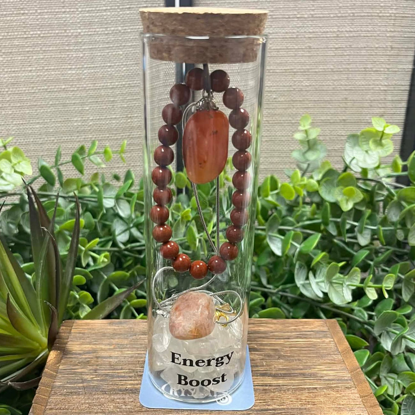 3 piece: Intention Jar Gift Set – Energy Boost - Holiday Edition