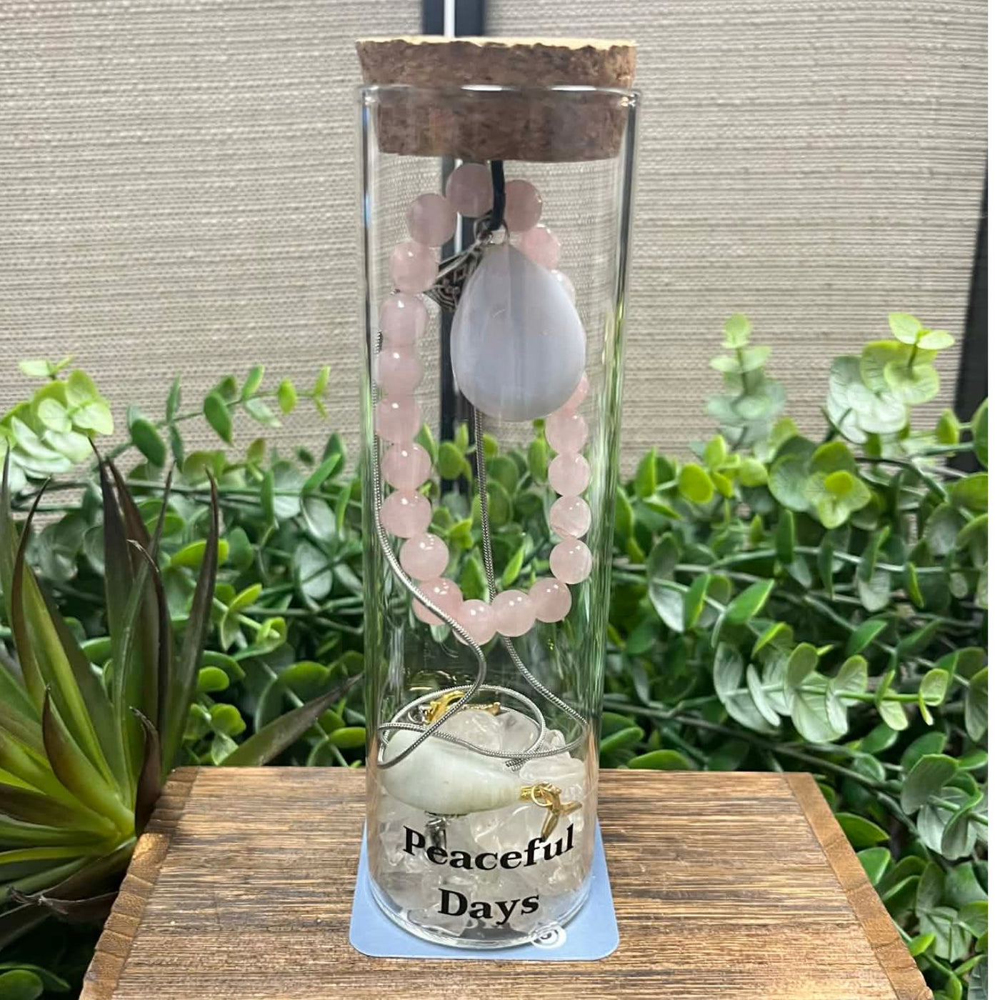 3 piece: Intention Jar Gift Set – Peaceful Days - Holiday Edition