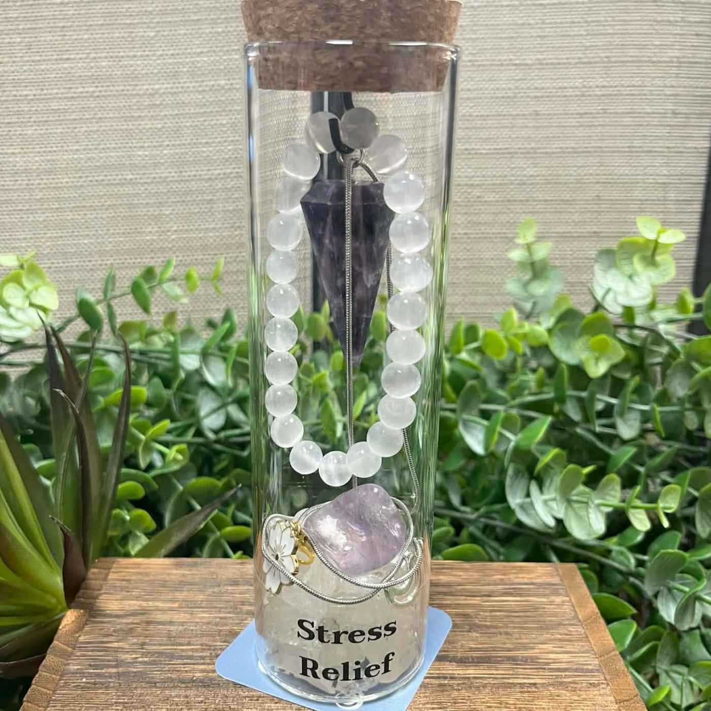 3 piece: Intention Jar Gift Set – Stress Relief - Holiday Edition