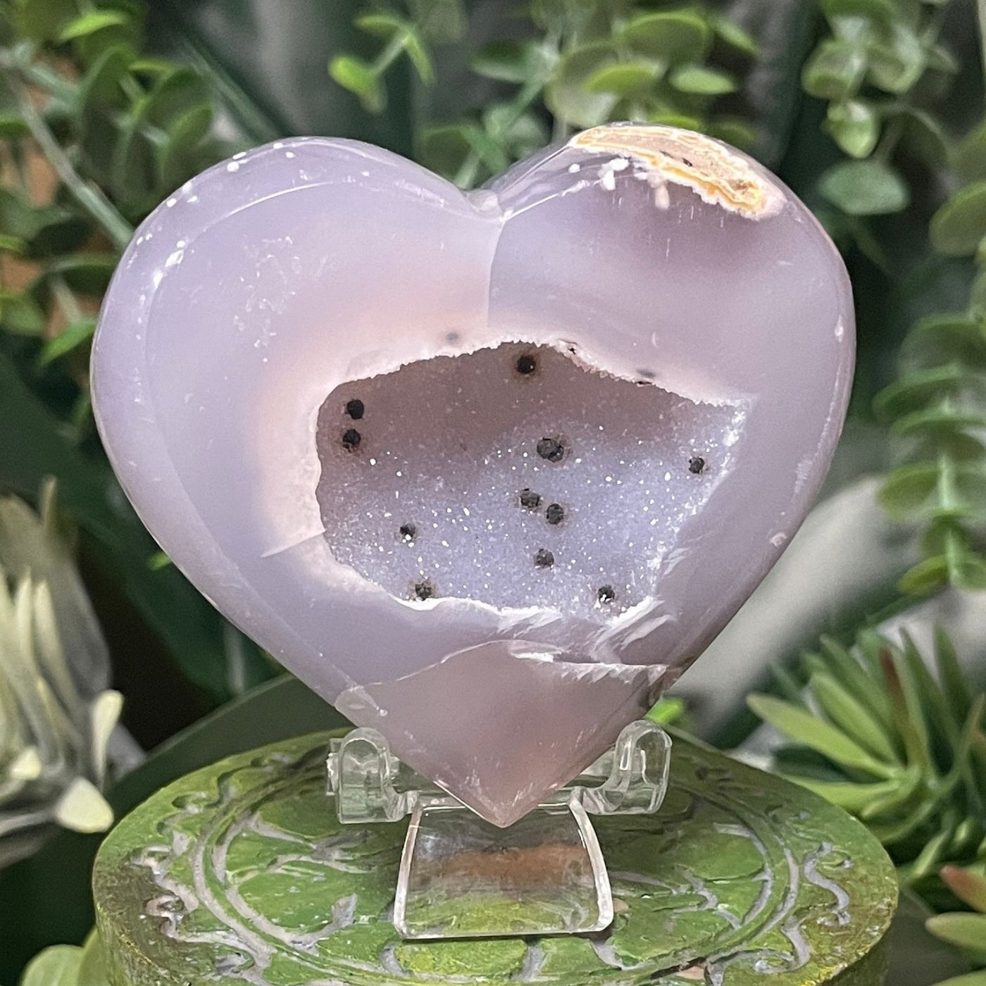 Druzy Agate - Heart