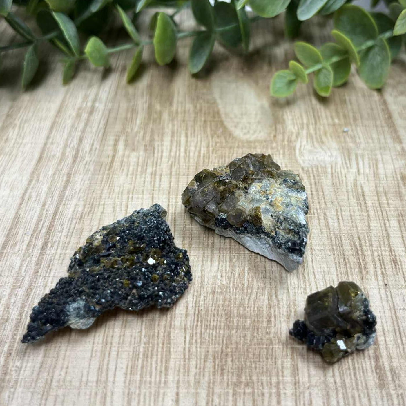 Topazalite on Andradite  - xx188