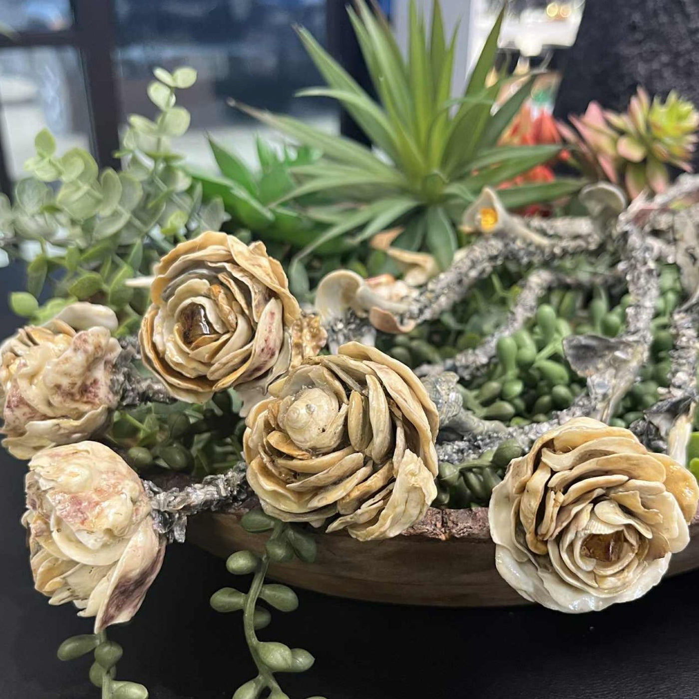 Artisan-made Epoxy Shell Rose by Evolution Rose