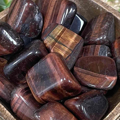 Red Tiger Eye - 0.75 - 1.5" - Tumbled