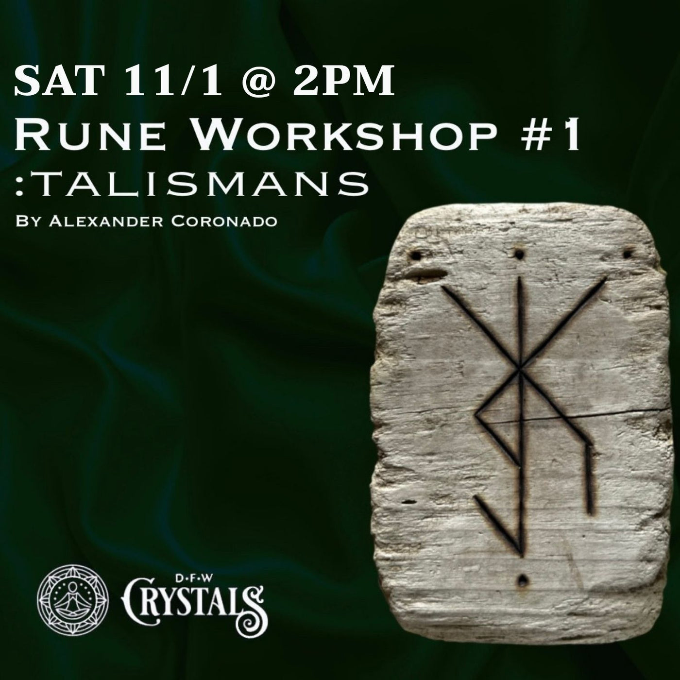 Rune Workshop: Crafting a Vessel for Intention  - Nov 1 @ 2pm