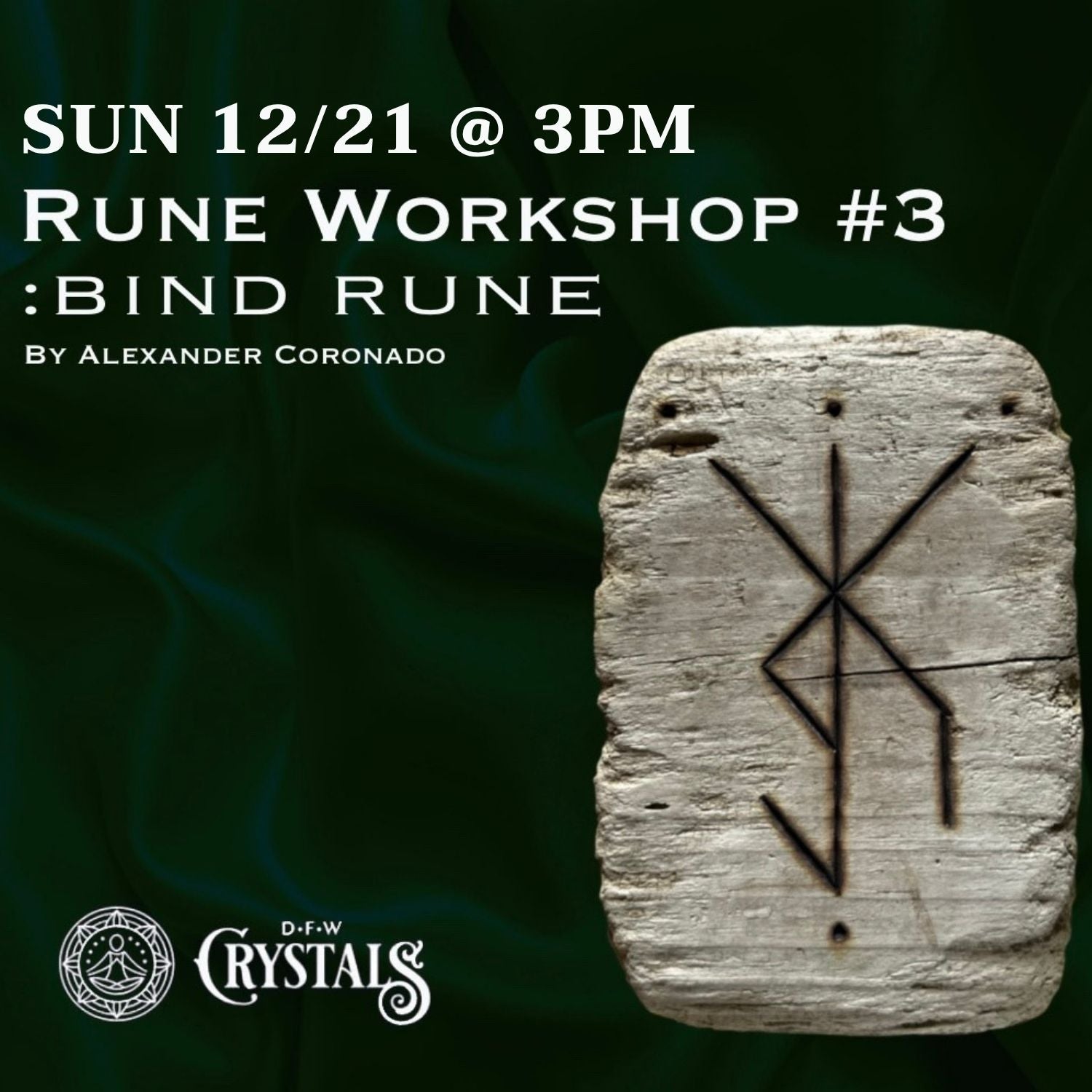 Rune Workshop: Union of Energies - Dec 21st @ 3pm – DFW Crystals