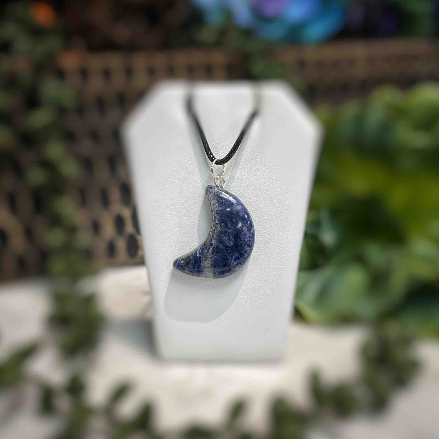 Sodalite - Crescent Moon - Necklace