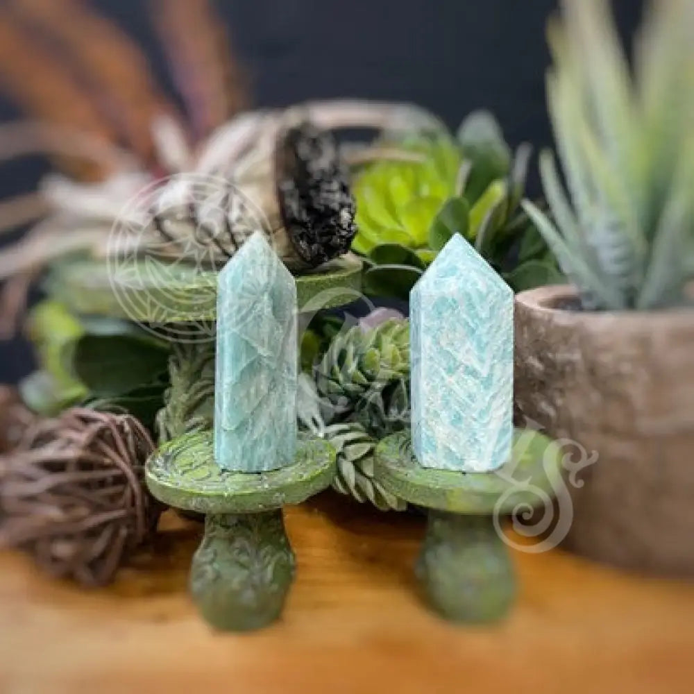 Tower Point Obelisk - Amazonite Multi Sizes 1.5 2 Crystals