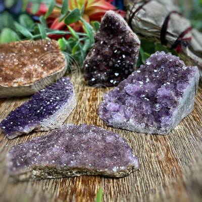 Amethyst - Druze 2.1’ 2.5’ Crystals Cluster