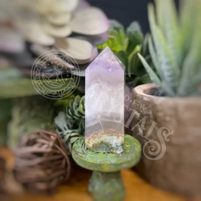 Tower Point Obelisk - Amethyst Agate Multi Sizes 2.0 2.25 Crystals