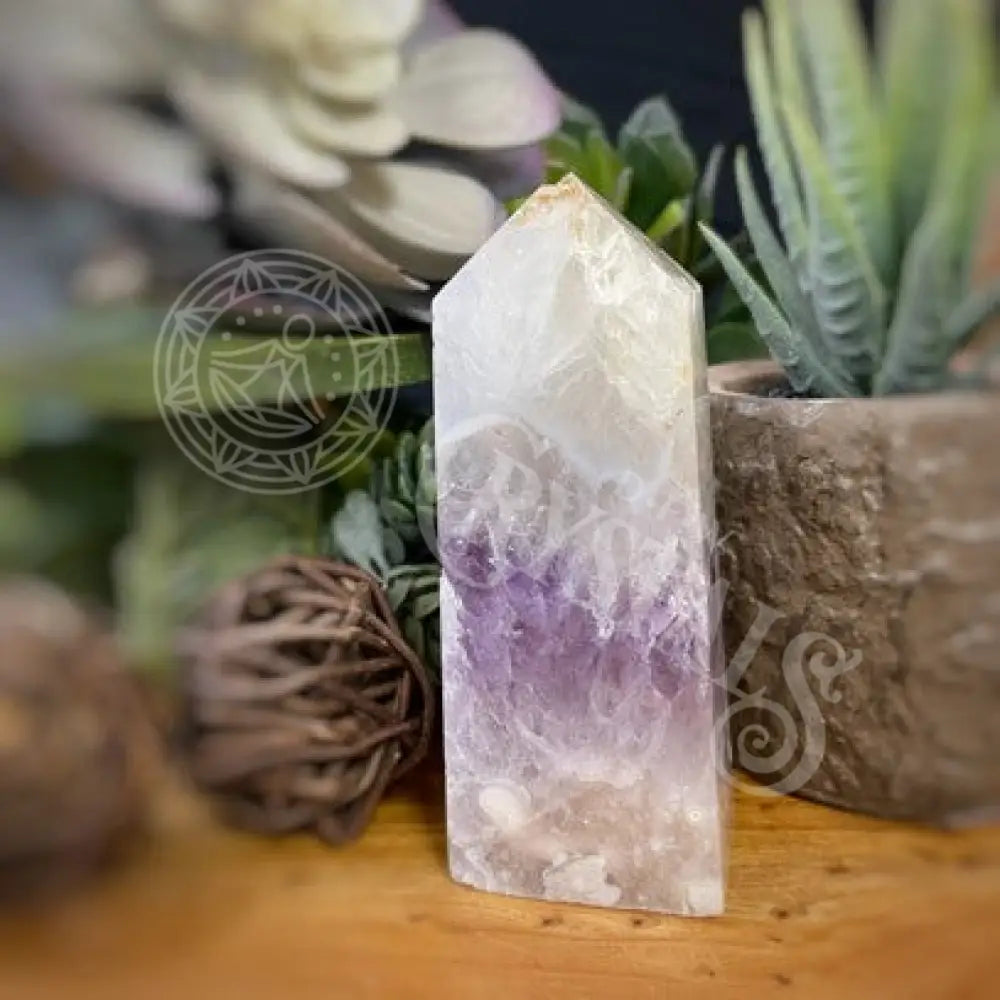 Tower Point Obelisk - Amethyst Agate Multi Sizes 3.5 3.75 Crystals