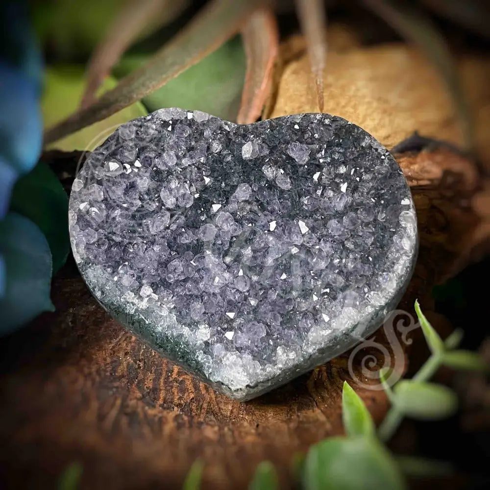 Amethyst Druzy Heart - F364 F364-Amdzht Crystals