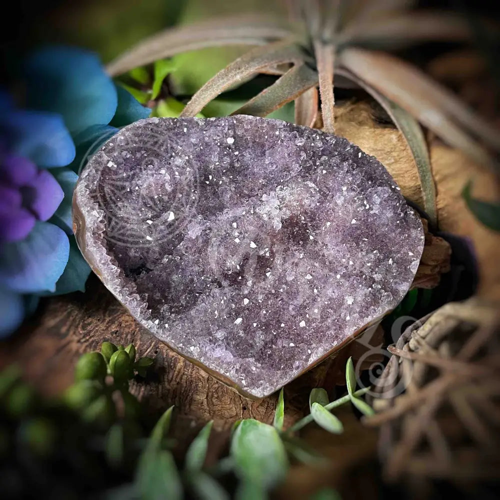 Amethyst Druzy Heart - F379 F379-Amdzht Crystals