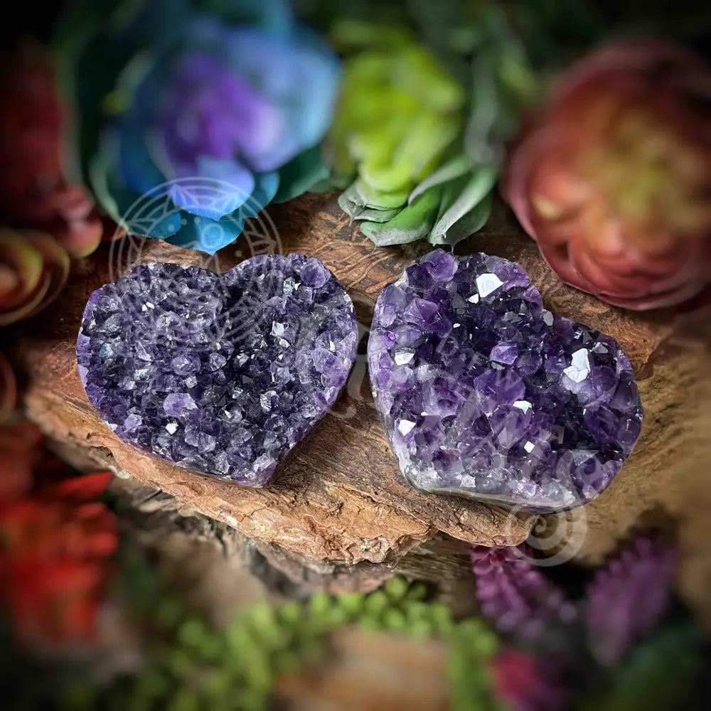 Amethyst Druzy Heart - F507 F507-Amdzht Crystals