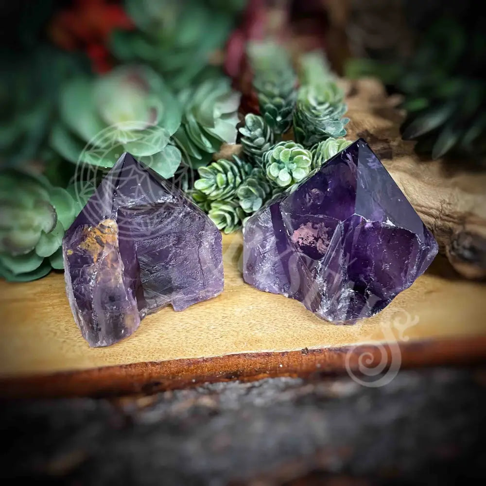 Amethyst - Points Set 1 B776 2.1’ 3.1’ Crystals Tower