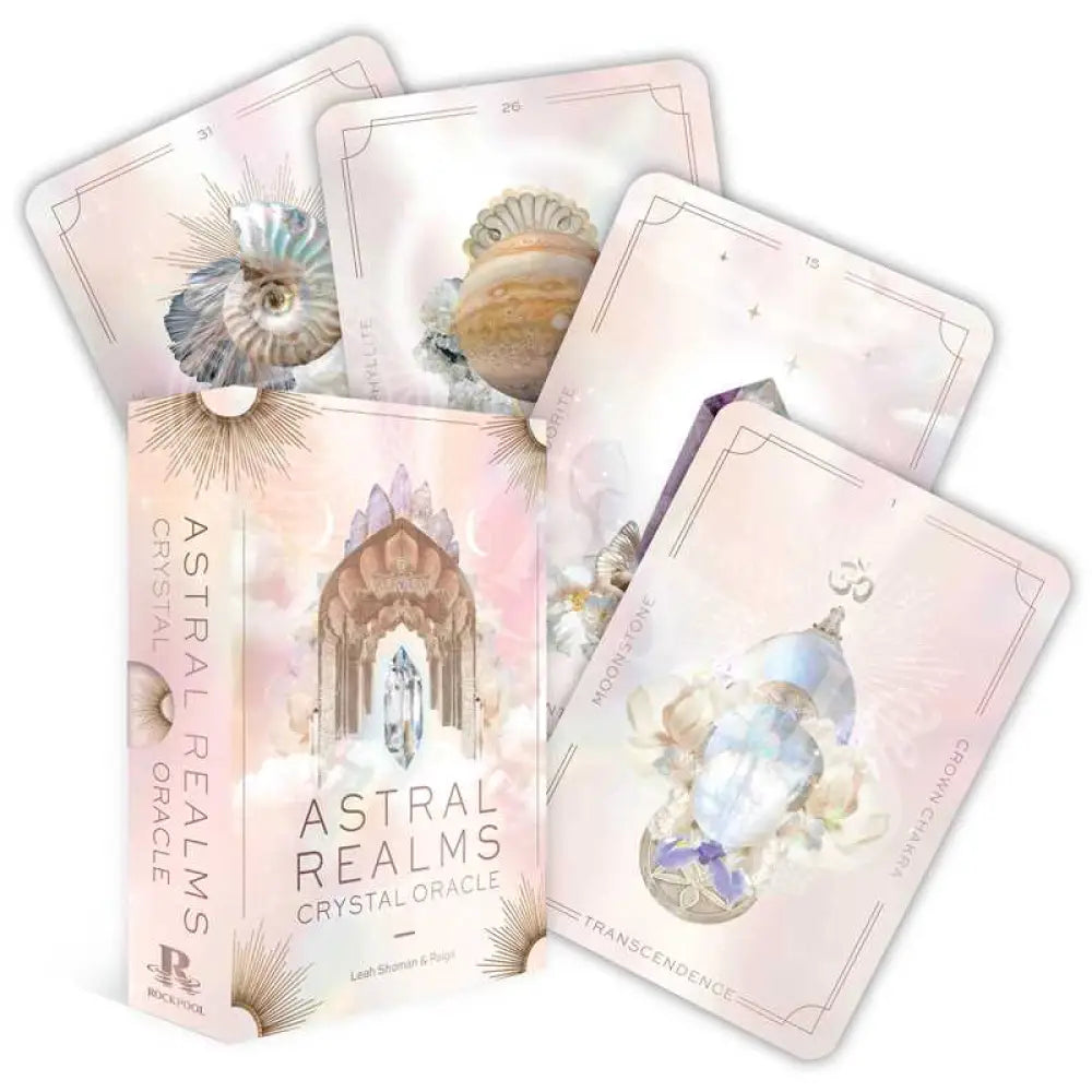 Astral Realms Crystal Oracle By Leah Shoman: Flashcards; 128 Pages / English