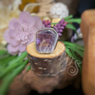 Ring - Atomic Trapiche Amethyst Slice Multiple Sizes E8 Jewelry