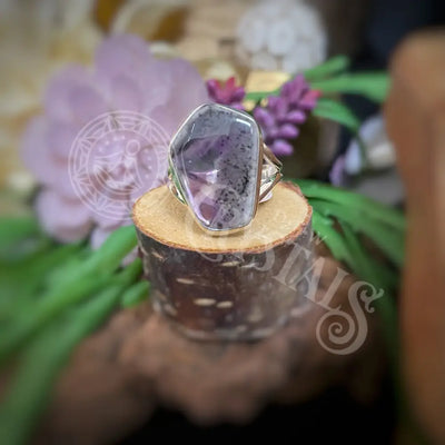 Ring - Atomic Trapiche Amethyst Slice Multiple Sizes I11 Jewelry