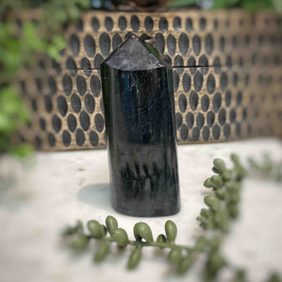 Black Tourmaline - Multi Choice - Tower, Point, Obelisk set 1