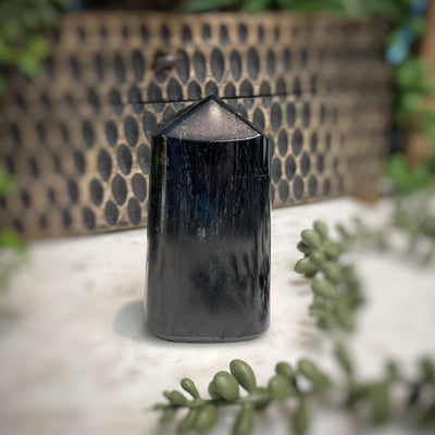 Black Tourmaline - Multi Choice - Tower, Point, Obelisk set 3