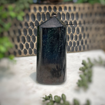 Black Tourmaline - Multi Choice - Tower, Point, Obelisk set 3
