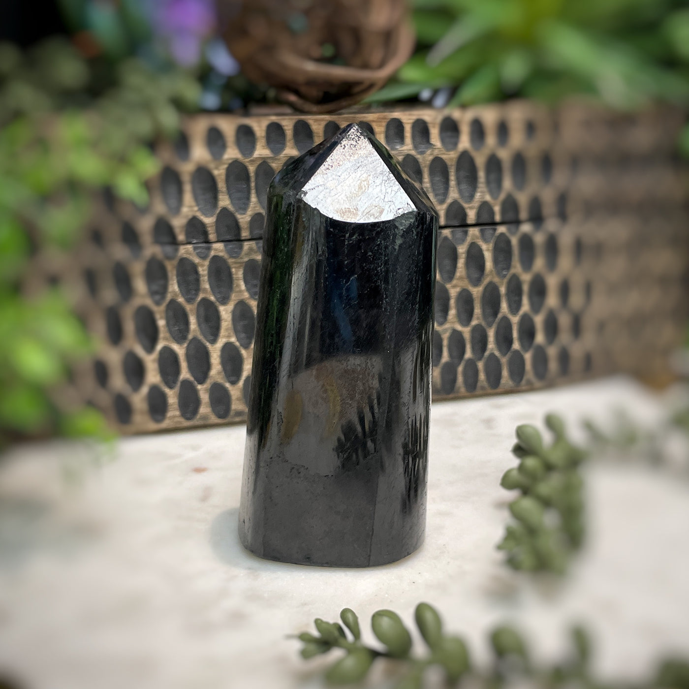 Black Tourmaline - Multi Choice - Tower, Point, Obelisk set 3