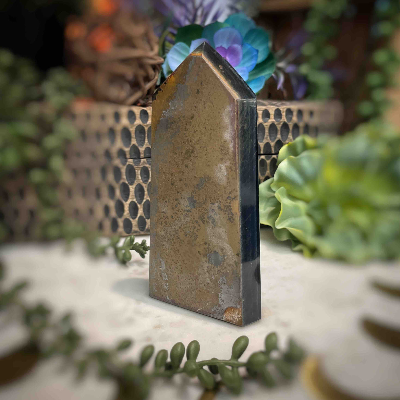 Blue Tiger's Eye - Tower, Point, Obelisk - 5.25"