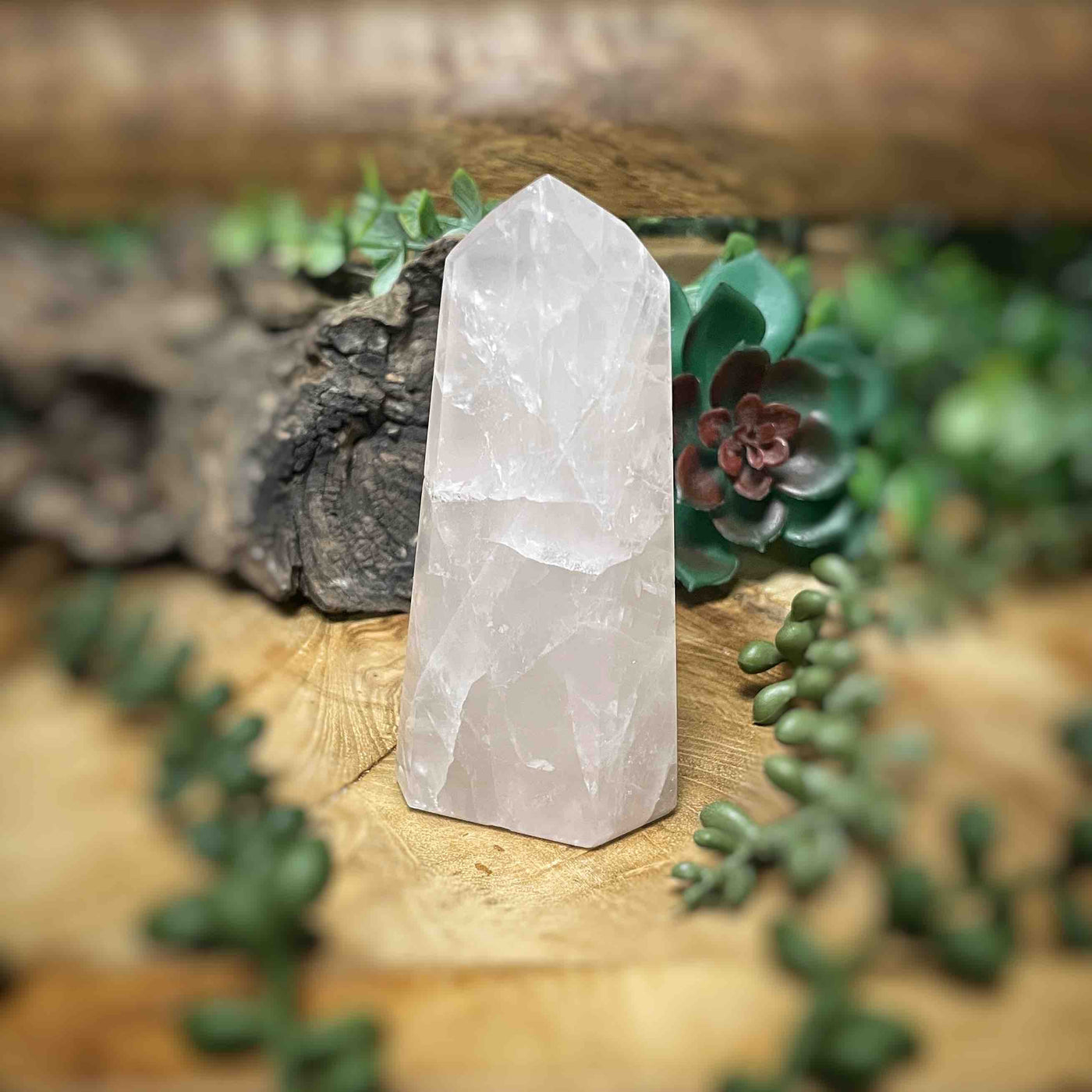 Rose Quartz - Tower, Point, Obelisk - 4"
