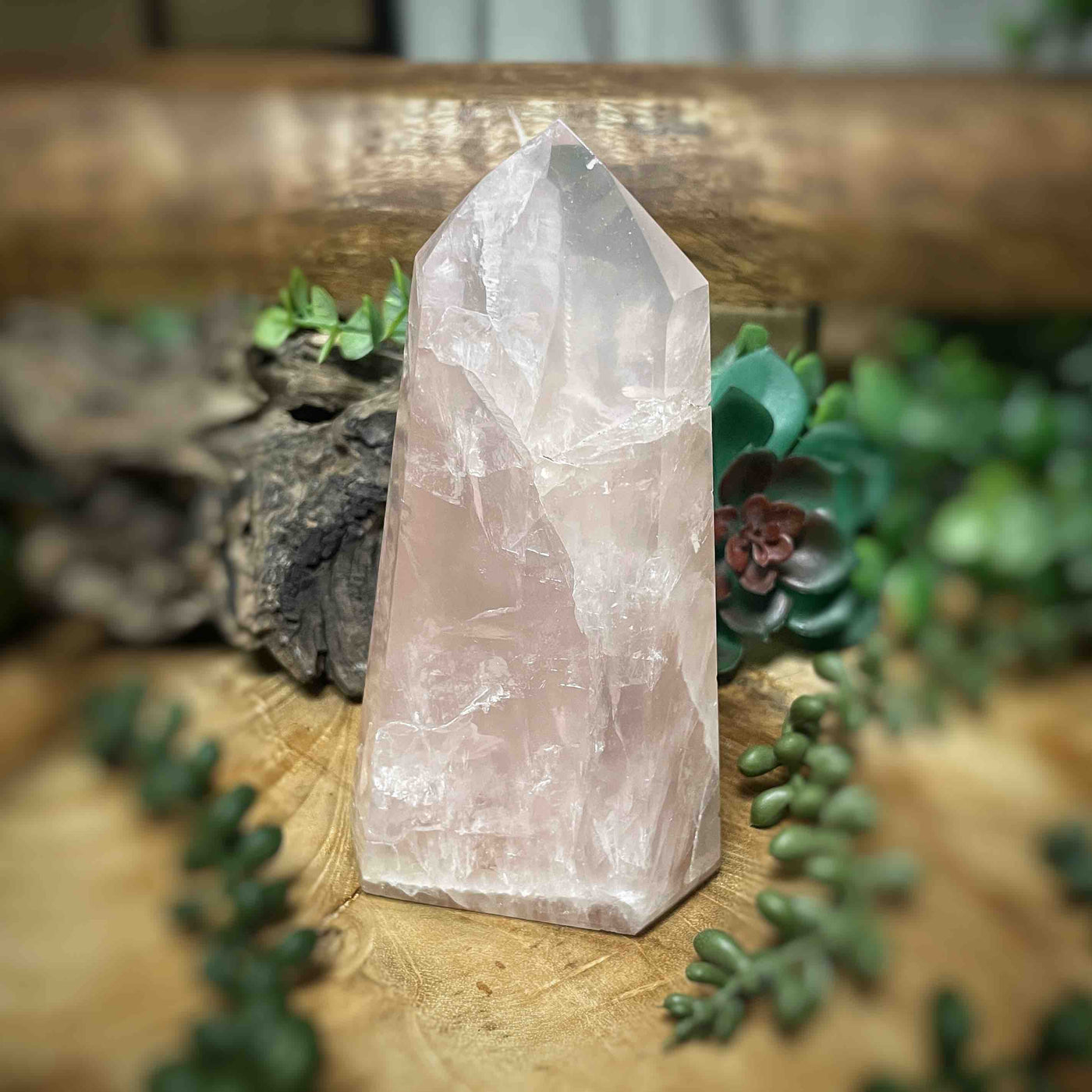 Rose Quartz - Tower, Point, Obelisk - 3.5"
