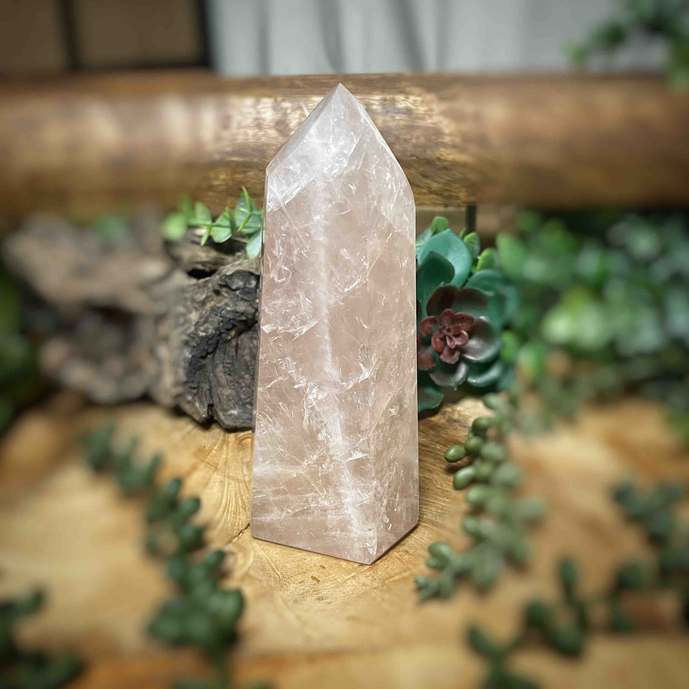 Rose Quartz - Tower, Point, Obelisk - 5.25"