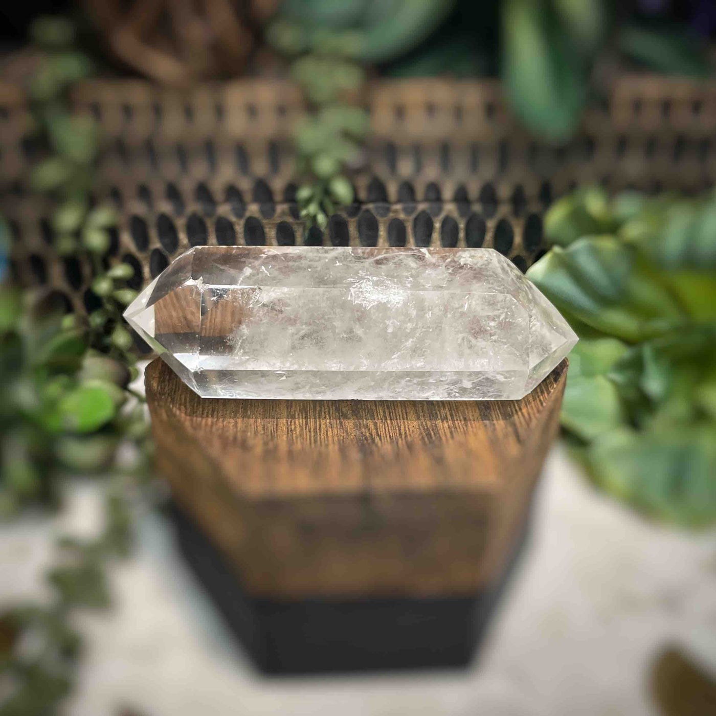 Clear Quartz - Double Terminated Point - 4"