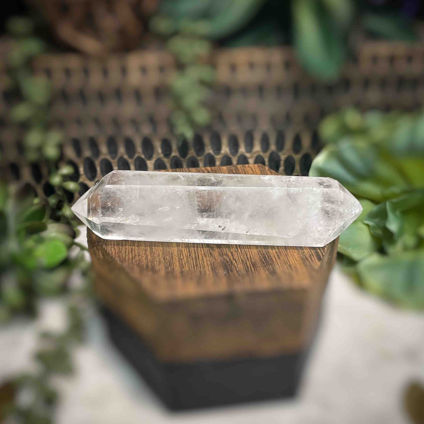 Clear Quartz - Double Terminated Point - 4.25"